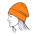 orange beanie image